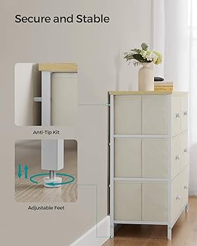 Amazon.com: SONGMICS Dresser for Bedroom, Chest of Drawers